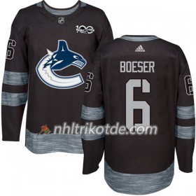 Vancouver Canucks Trikot Brock Boeser 6 1917-2017 100th Anniversary Adidas Schwarz Authentic - Herren